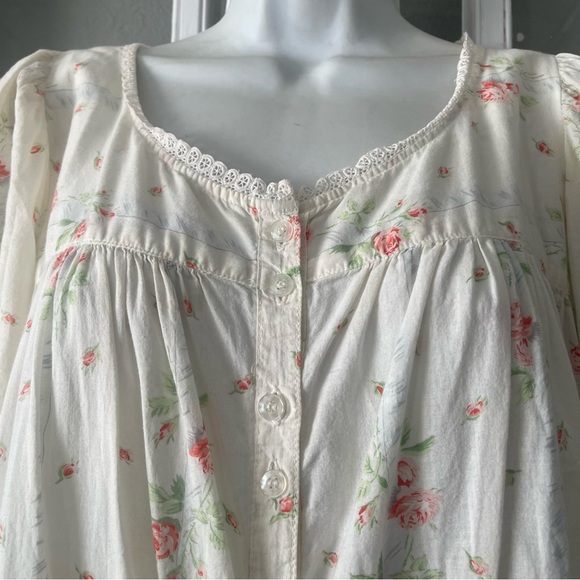 Vintage Victoria's Secret Floral Cotton Nightgown - Picture 4 of 9